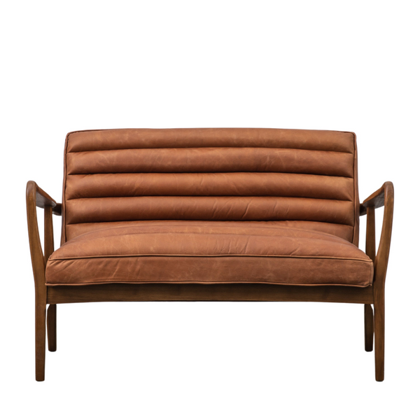 2 Seater Sofa- Enfield in Vintage Brown Leather