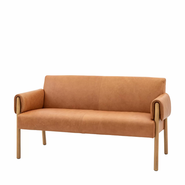2 Seater Sofa in Brown Leather- Bronx