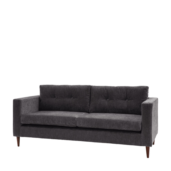 3 Seater Sofa- Chester in Charcoal Grey