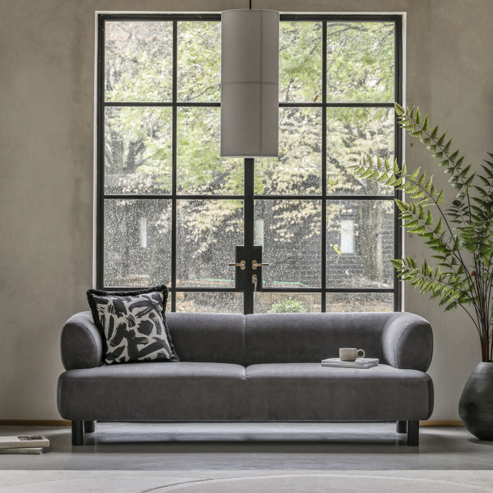 3 Seater Sofa in Grey- Divano- Lifestyle