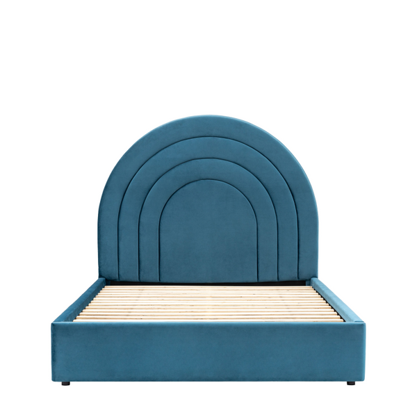 Bed- Moon- King Size in Kingfisher Blue