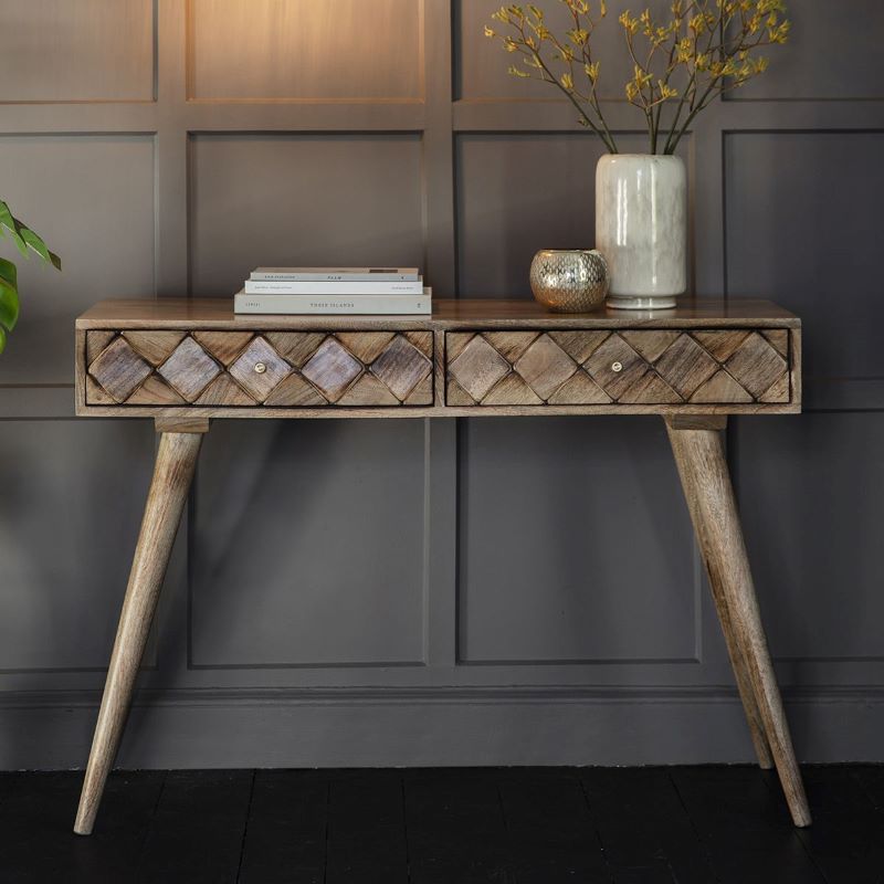 Console Table- Tuscany- Burnt Wax- Lifestyle