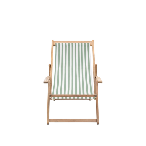 Deck Chair- Whitby in Striped Green