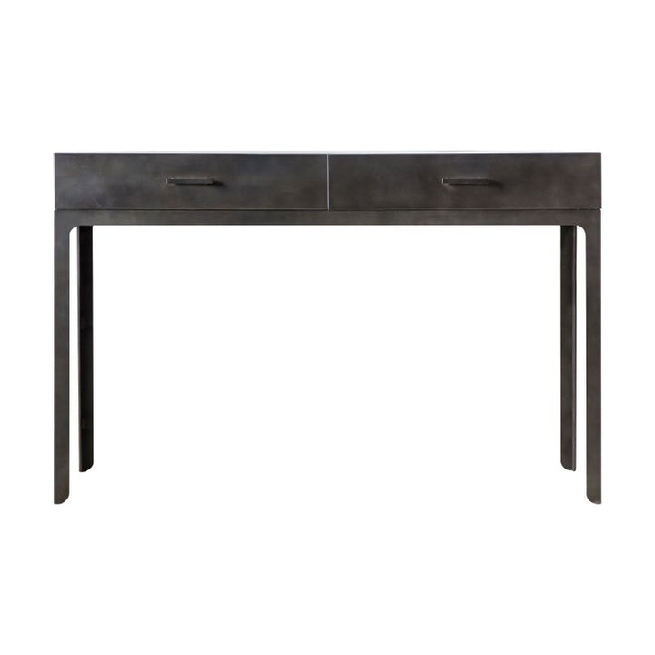 Desk- 2 Drawer- Black Opal- Front