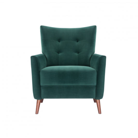 Betty Chair- Green Velvet- Front