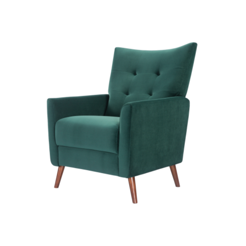Betty Chair- Green Velvet- Side