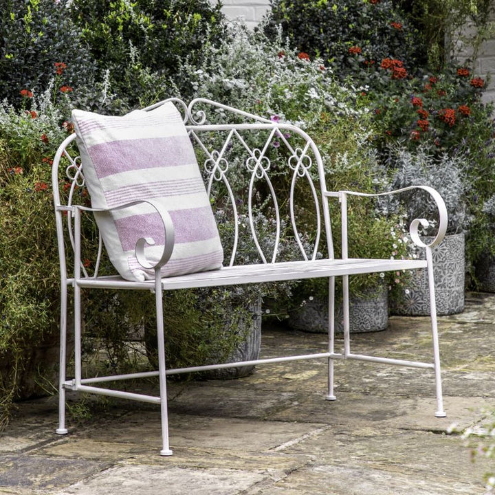 Garden Bench- Majestic- White- Lifestyle- Front